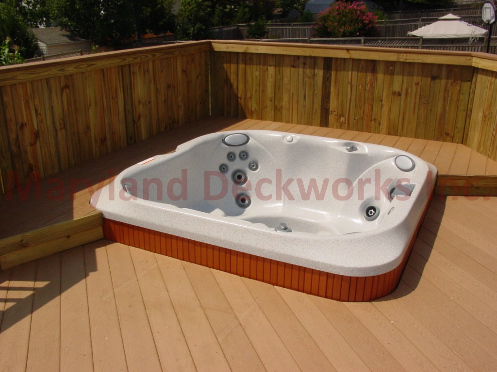 Complete Deck and Hot Tub Packages by Clarksvilledecks a Division of Maryland Deckworks Inc.